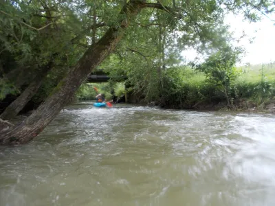 Arnaud en aval du Moulin de Foigny.